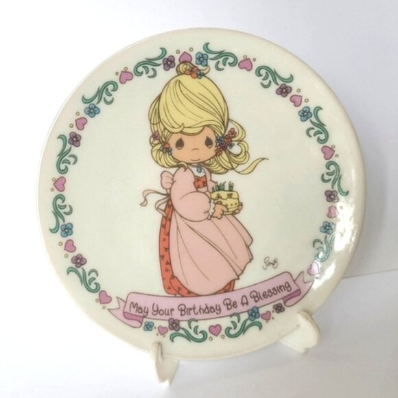 Precious Moments May Your Birthday Be A Blessing Collectible Decorative Plate - Picture 1 of 7
